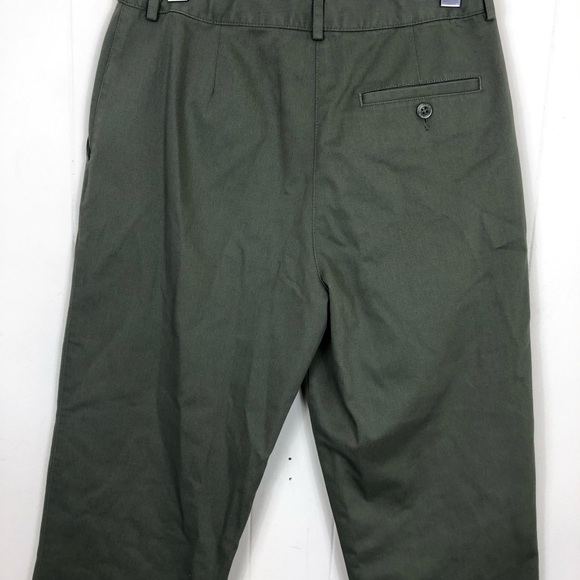 L.L. Bean Green Classic Fit Straight Leg Twill Pants Sz 6 - Picture 11 of 13